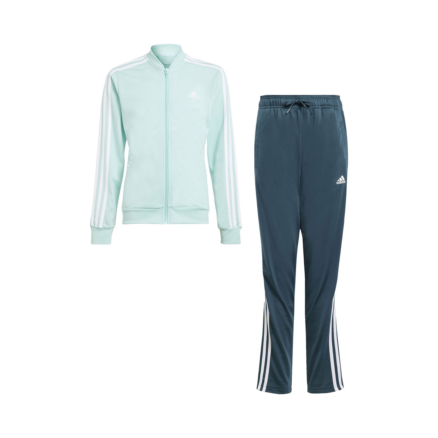 adidas 3Stripes Trainingsanzug Mädchen - mint, petrol