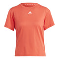 Essentials 3 Stripes T-Shirt Damen - rot, weiß
