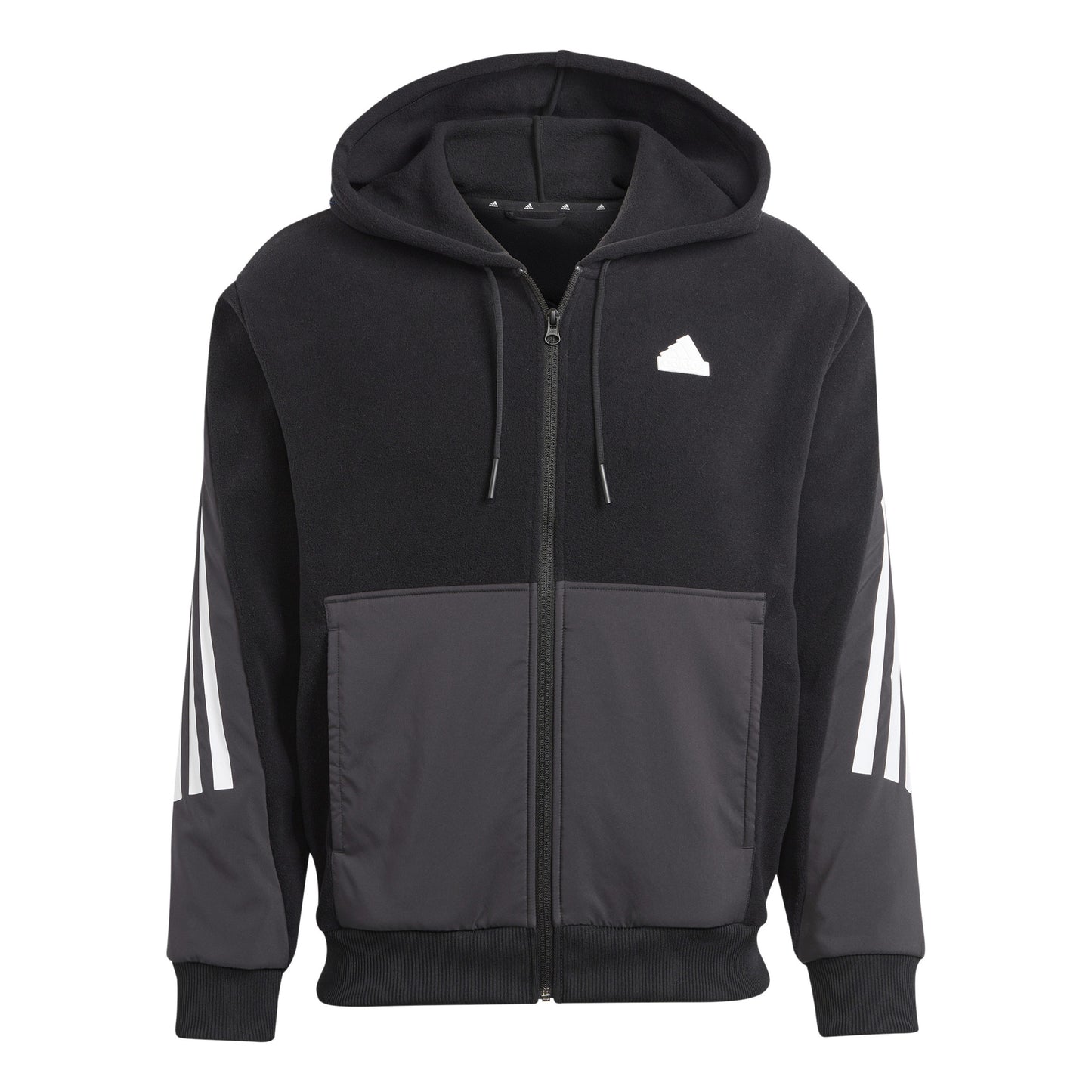 adidas Future Icon 3 Stripes Sweatjacke Herren - schwarz, weiß