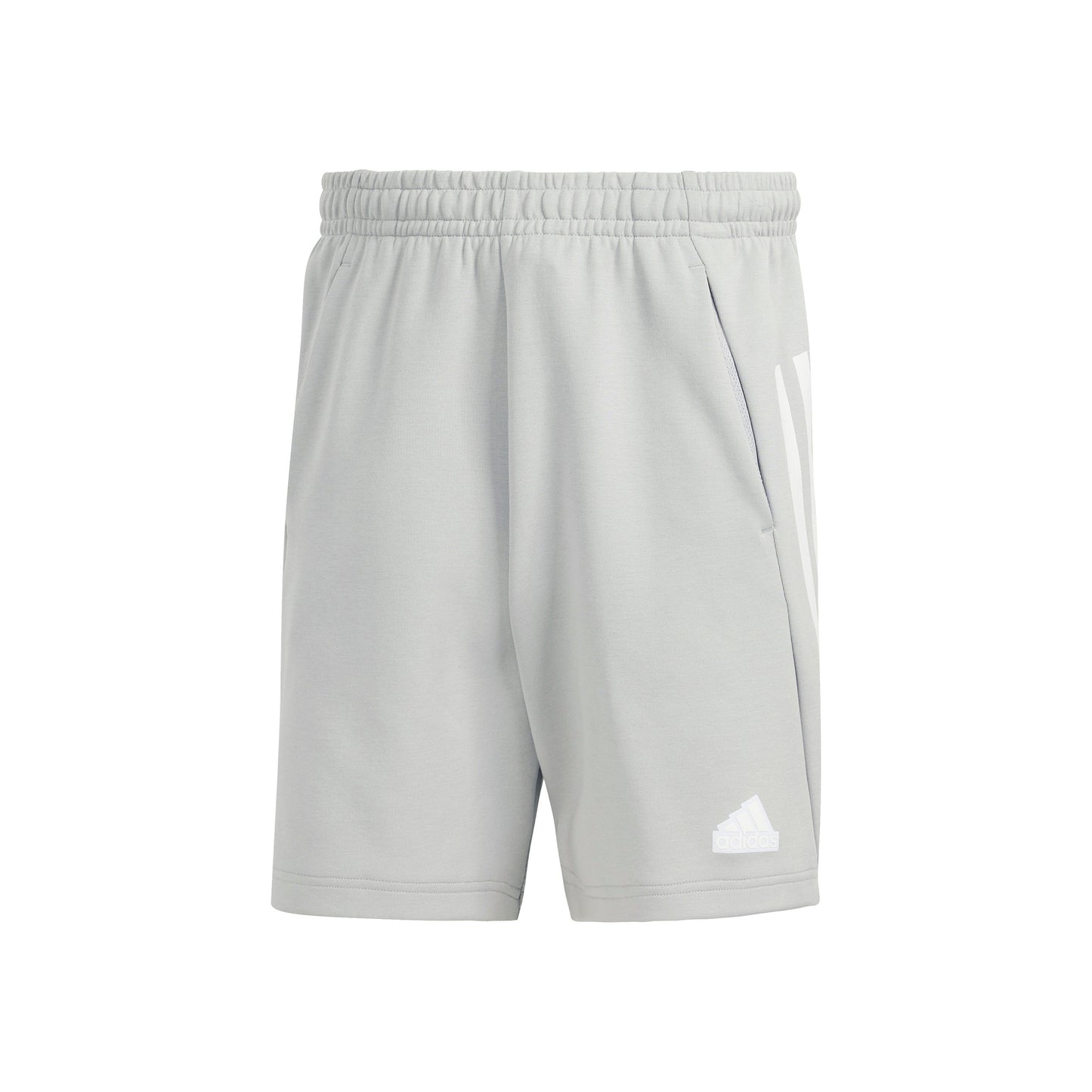adidas Future Icon 3 Stripes Shorts Herren - hellgrau, weiß