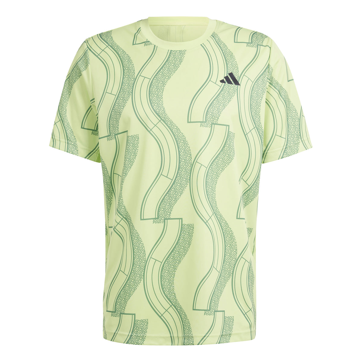 adidas Club Graphic T-Shirt Herren - hellgrün,