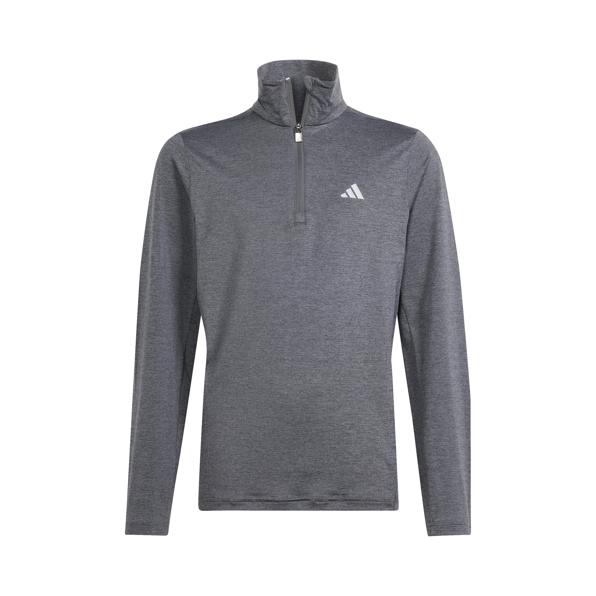 adidas Half-Zip Longsleeve Jungen - grau,