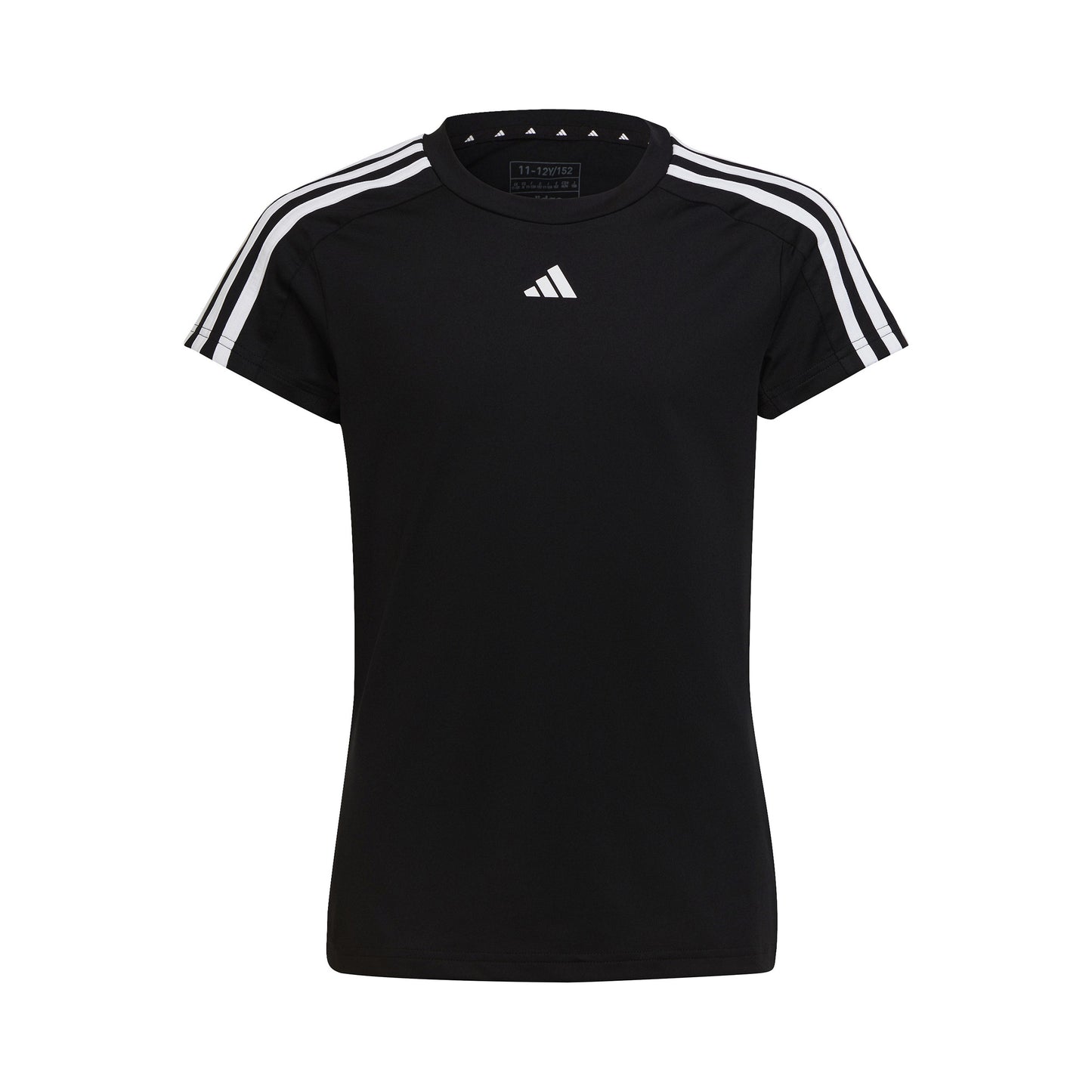 adidas 3Stripes T-Shirt Mädchen - schwarz, weiß