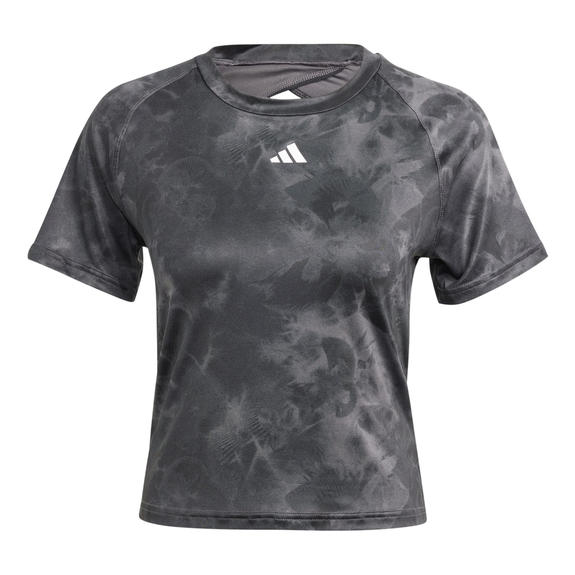 adidas AOP Flower T-Shirt Damen - grau, mehrfarbig