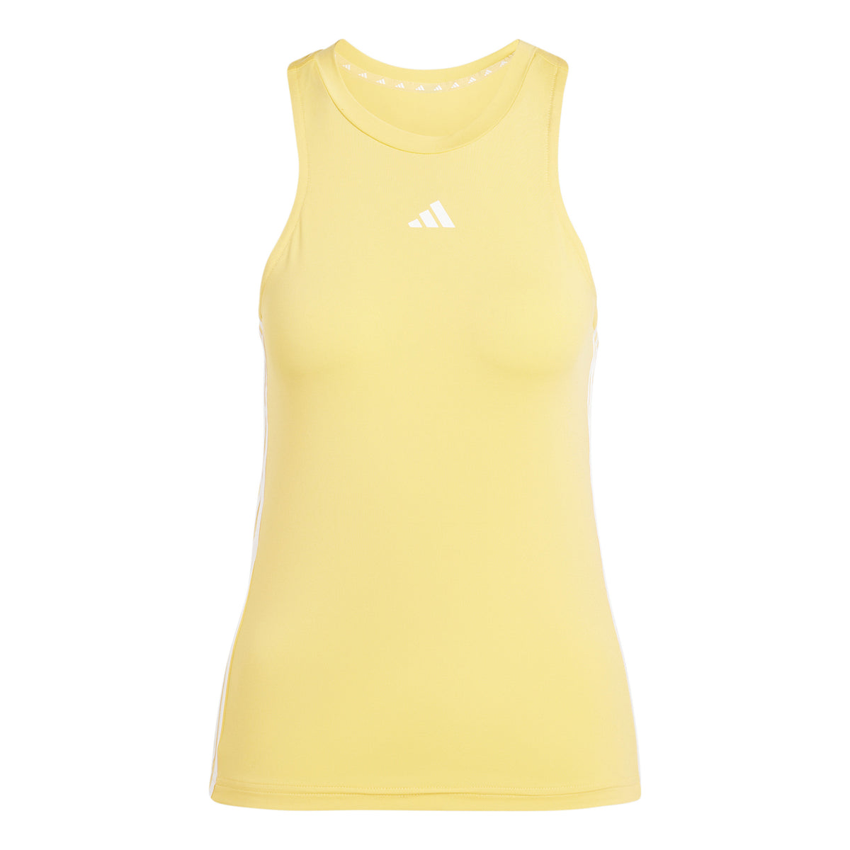 adidas Training Essential 3 Stripes Tank-Top Damen - gelb, weiß