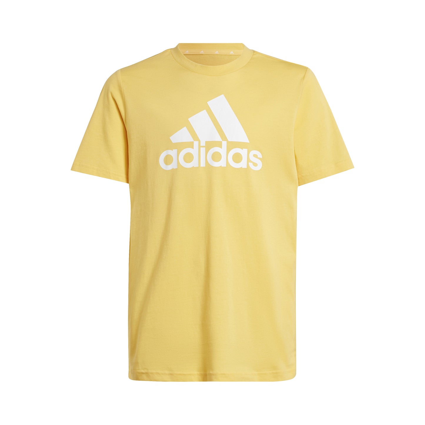 adidas Big Logo T-Shirt Jungen - gelb, weiß