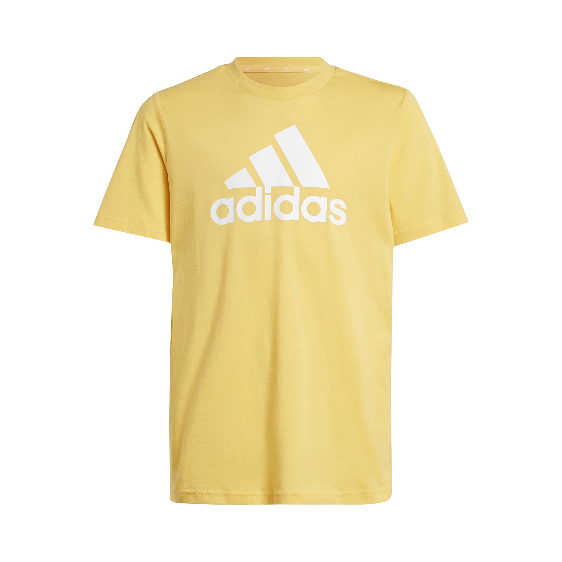 adidas Big Logo T-Shirt Jungen - gelb, weiß