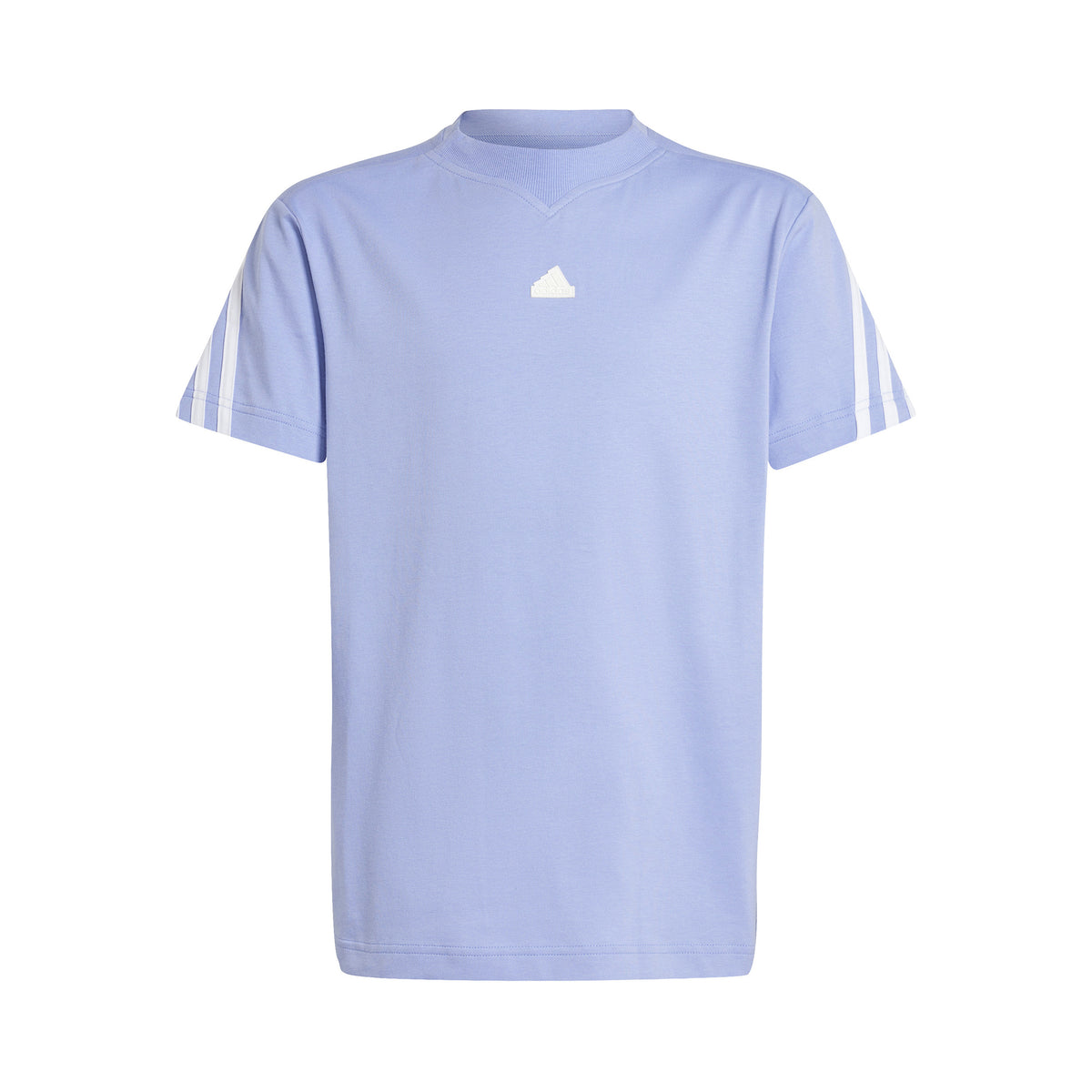 adidas Future Icon 3Stripes T-Shirt Jungen - hellblau, weiß