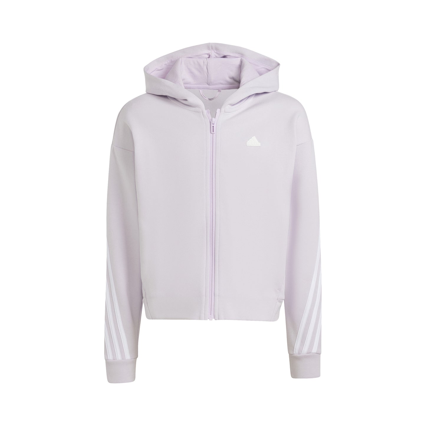 adidas Future Icon 3Stripes Sweatjacke Mädchen - flieder, weiß