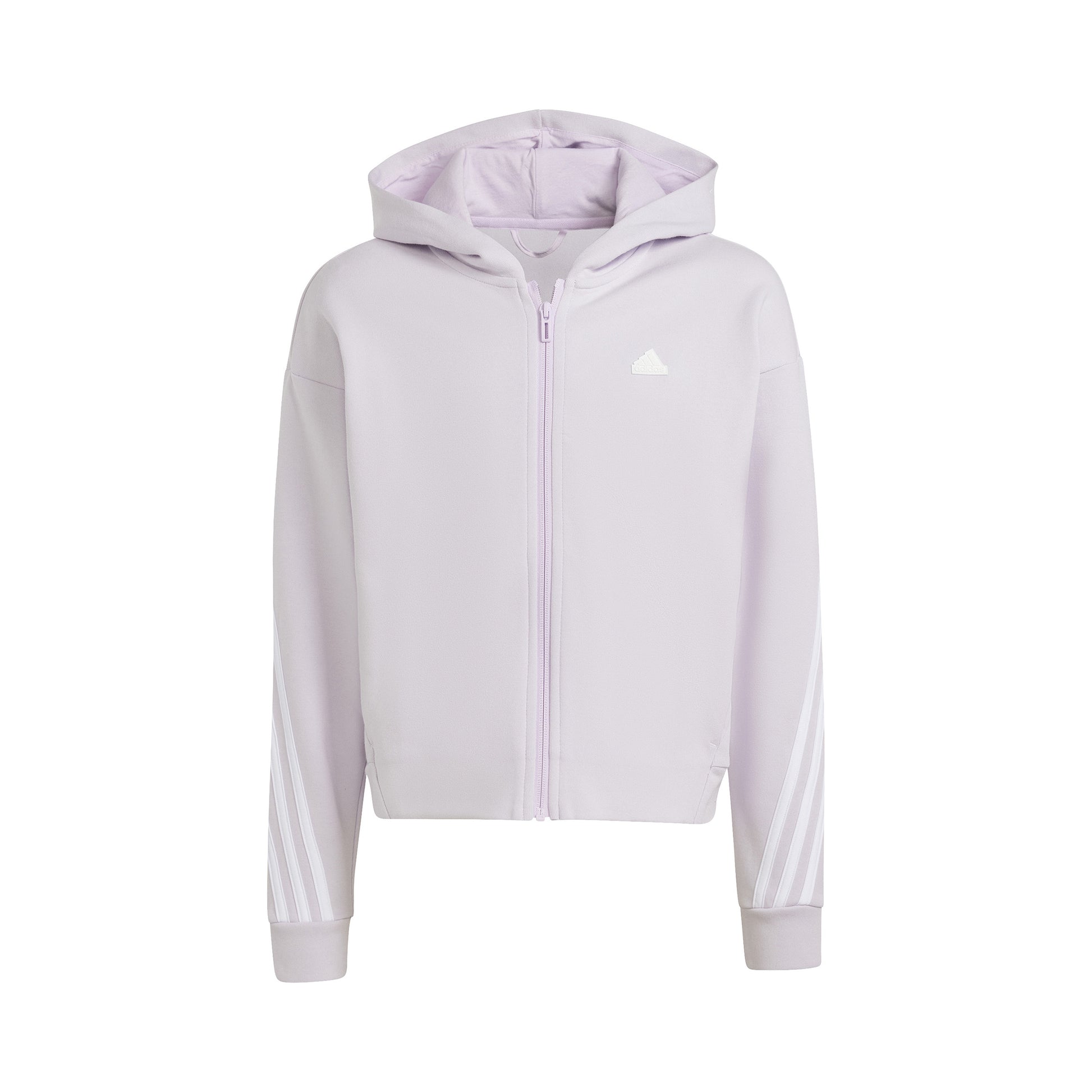 adidas Future Icon 3Stripes Sweatjacke Mädchen - flieder, weiß