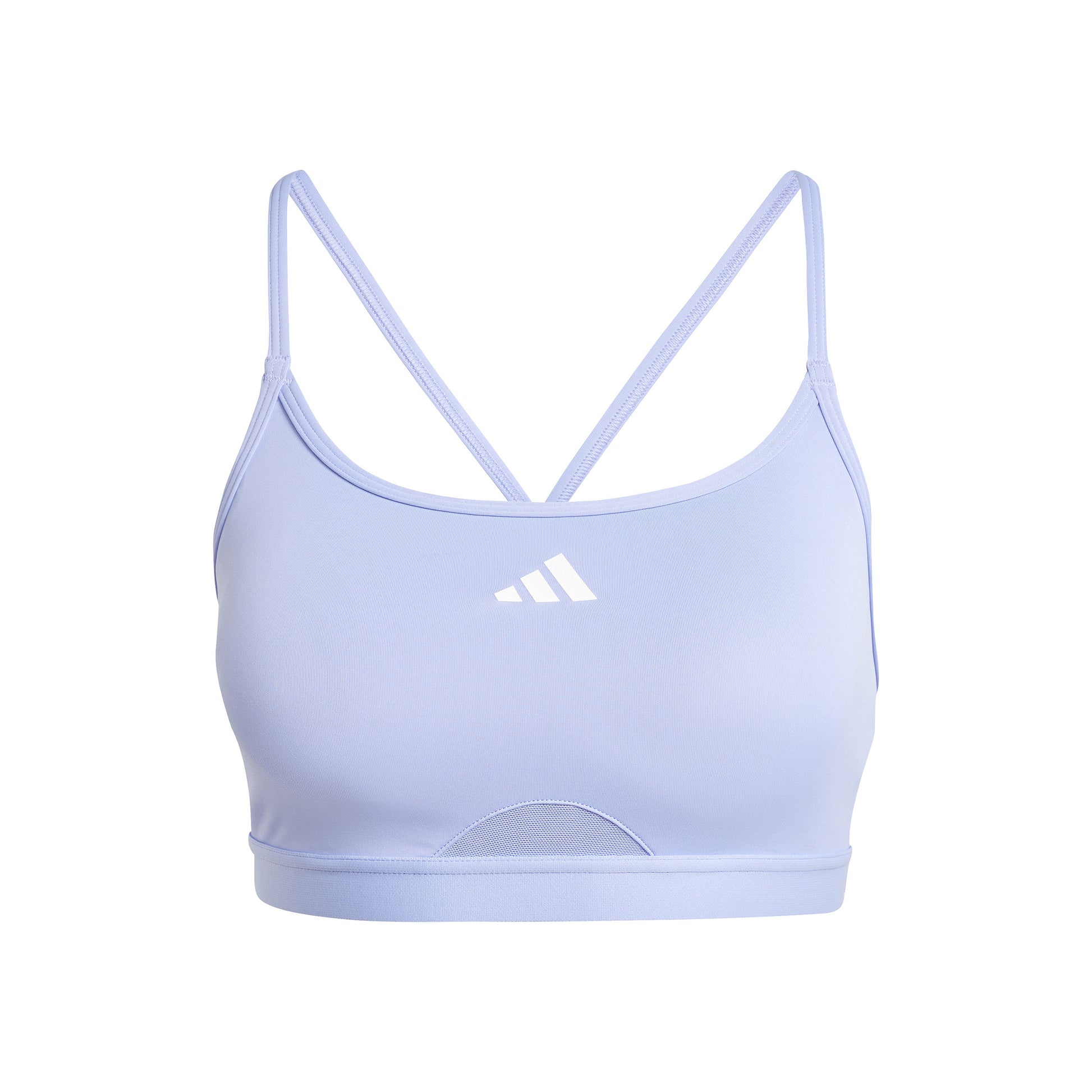 adidas Aeroreact Training 3Stripes Sport-BH Damen - hellblau