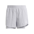 MIN 2in1 Shorts Damen - hellgrau,