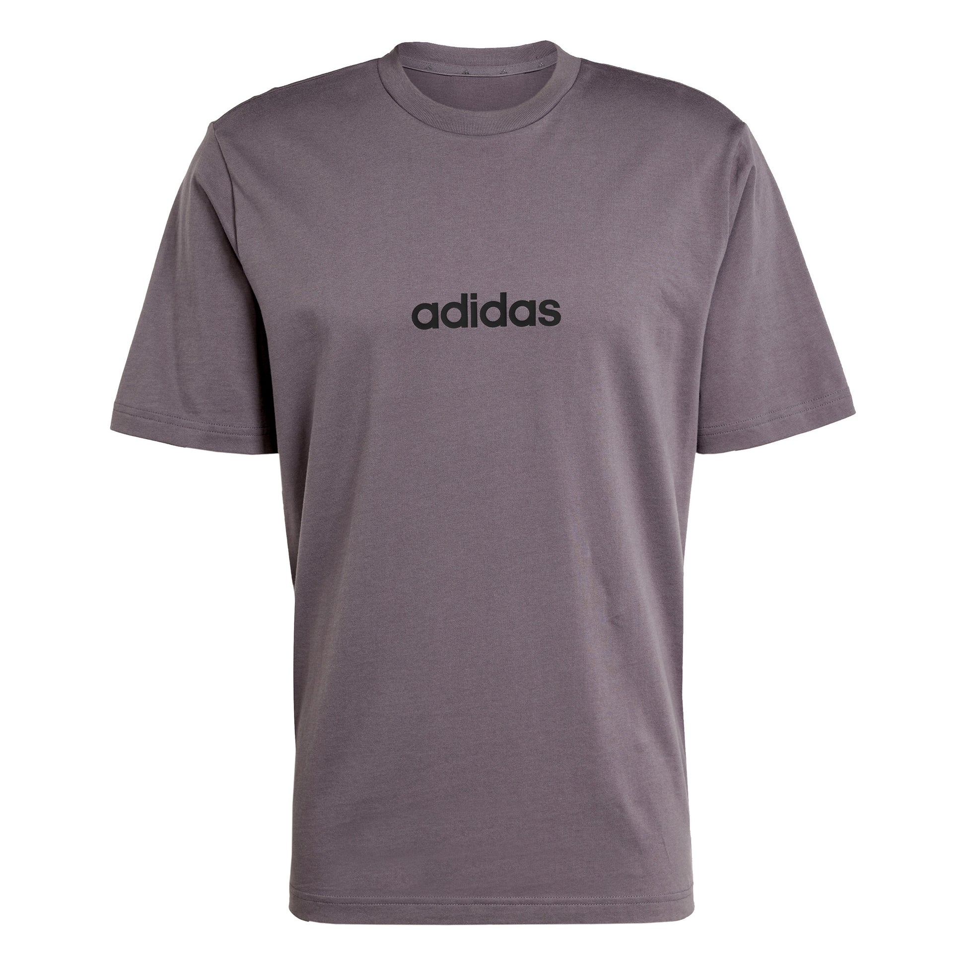 adidas Linear Single Jersey T-Shirt Herren-Dunkelgrau