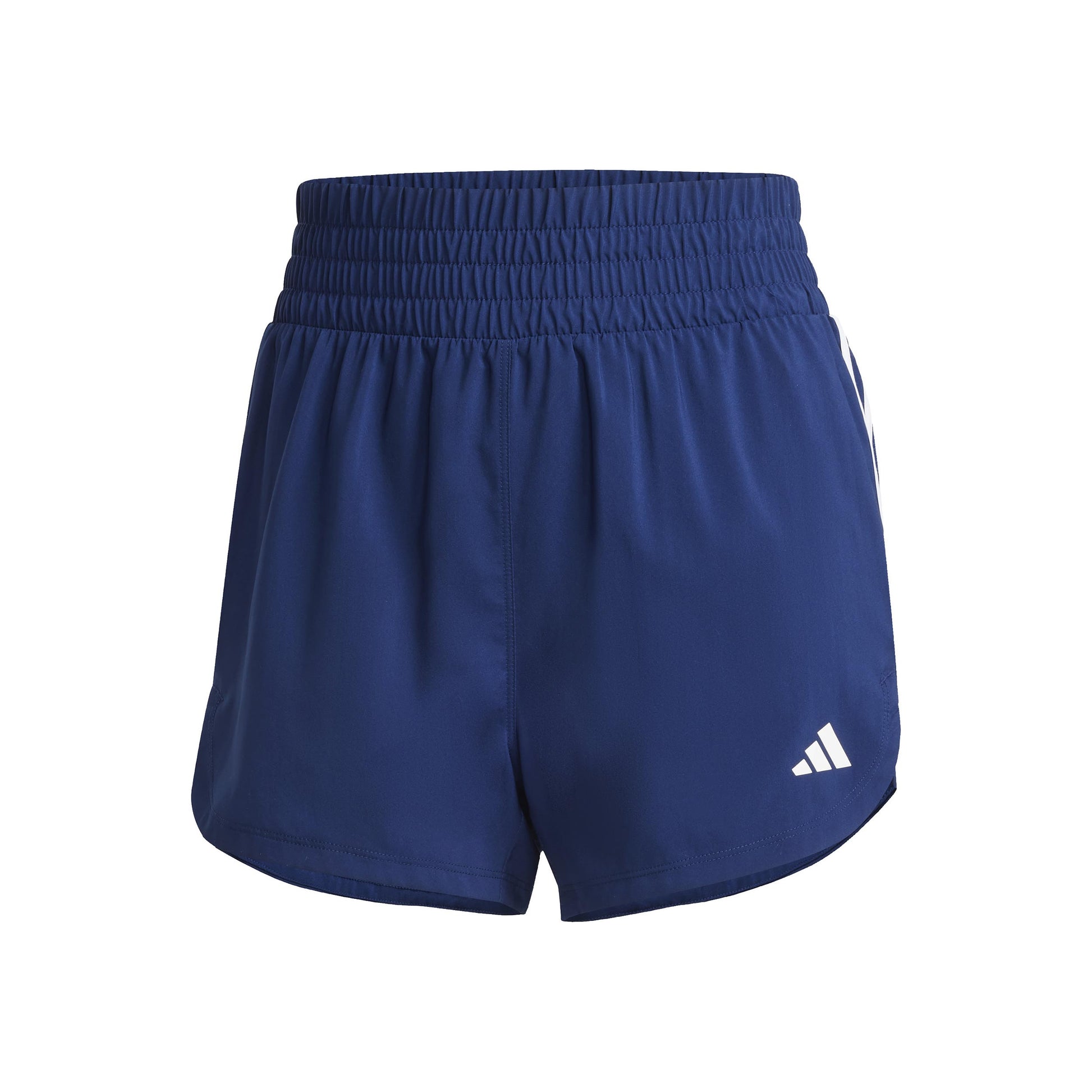 adidas Pacer Woven High 5in Shorts Damen-Dunkelblau,Weiß