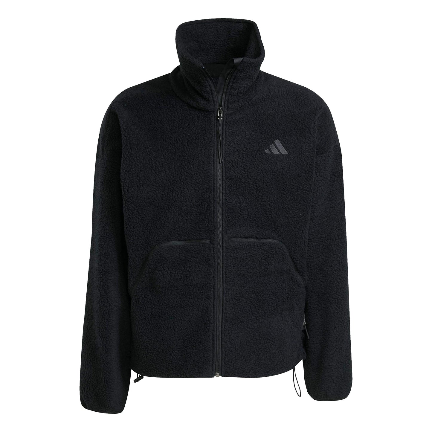 adidas Fleece Full-Zip Trainingsjacke Herren-schwarz