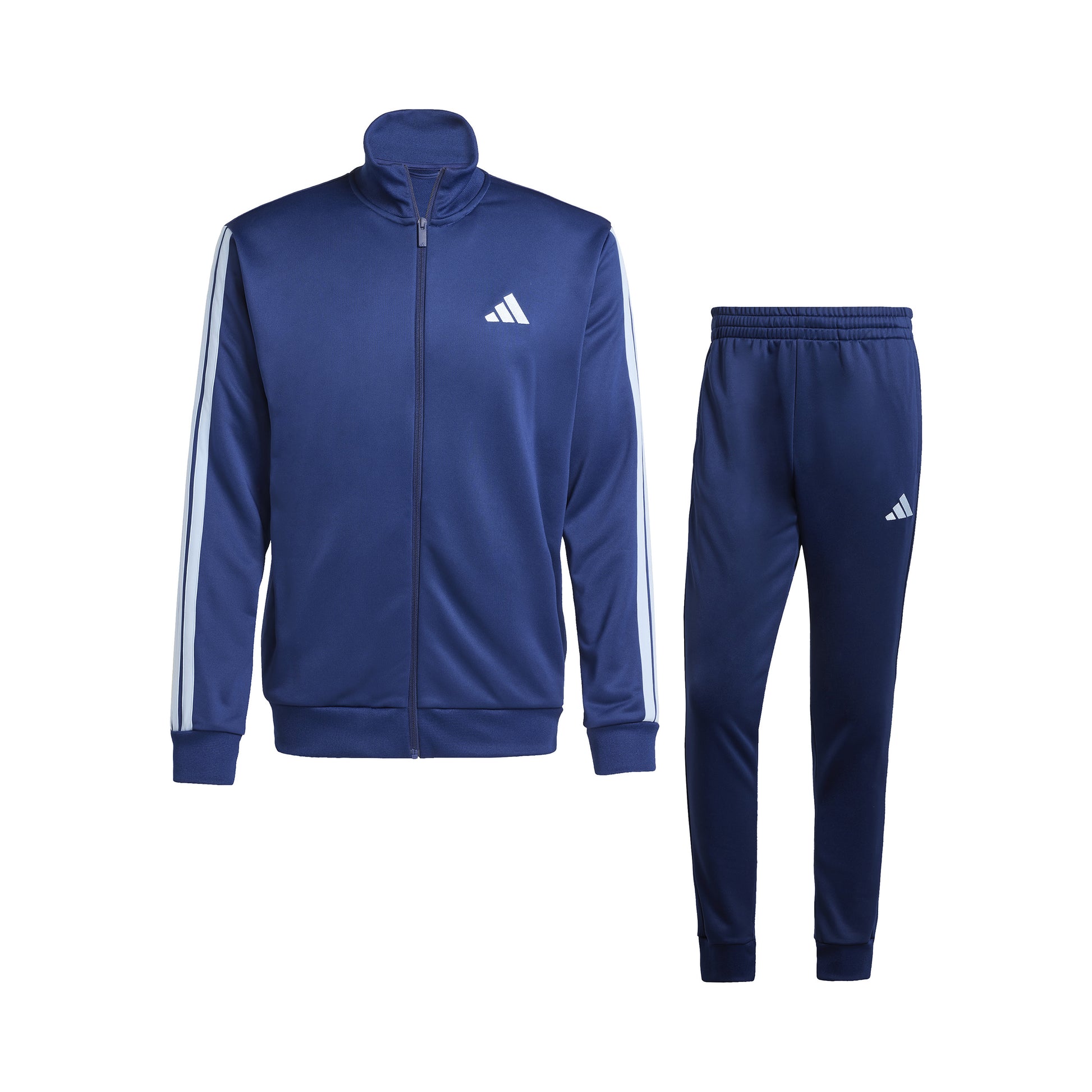 adidas 3Stripes Trainingsanzug Herren - dunkelblau, weiß