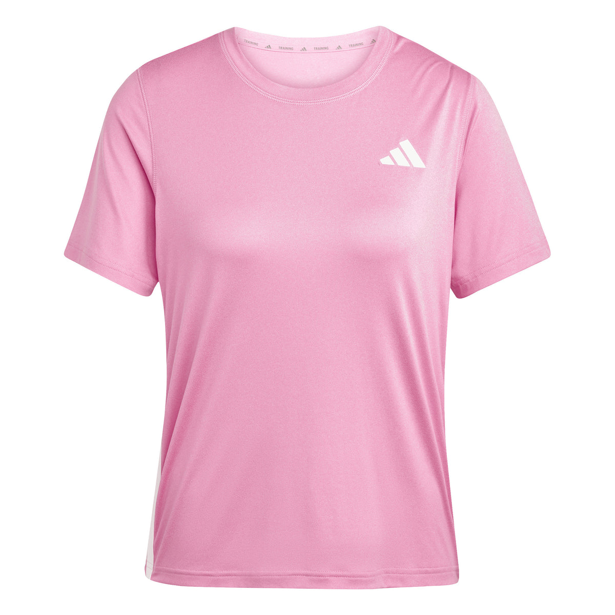 adidas Train Essentials 3 Stripes Workout T-Shirt Damen - rosa, weiß