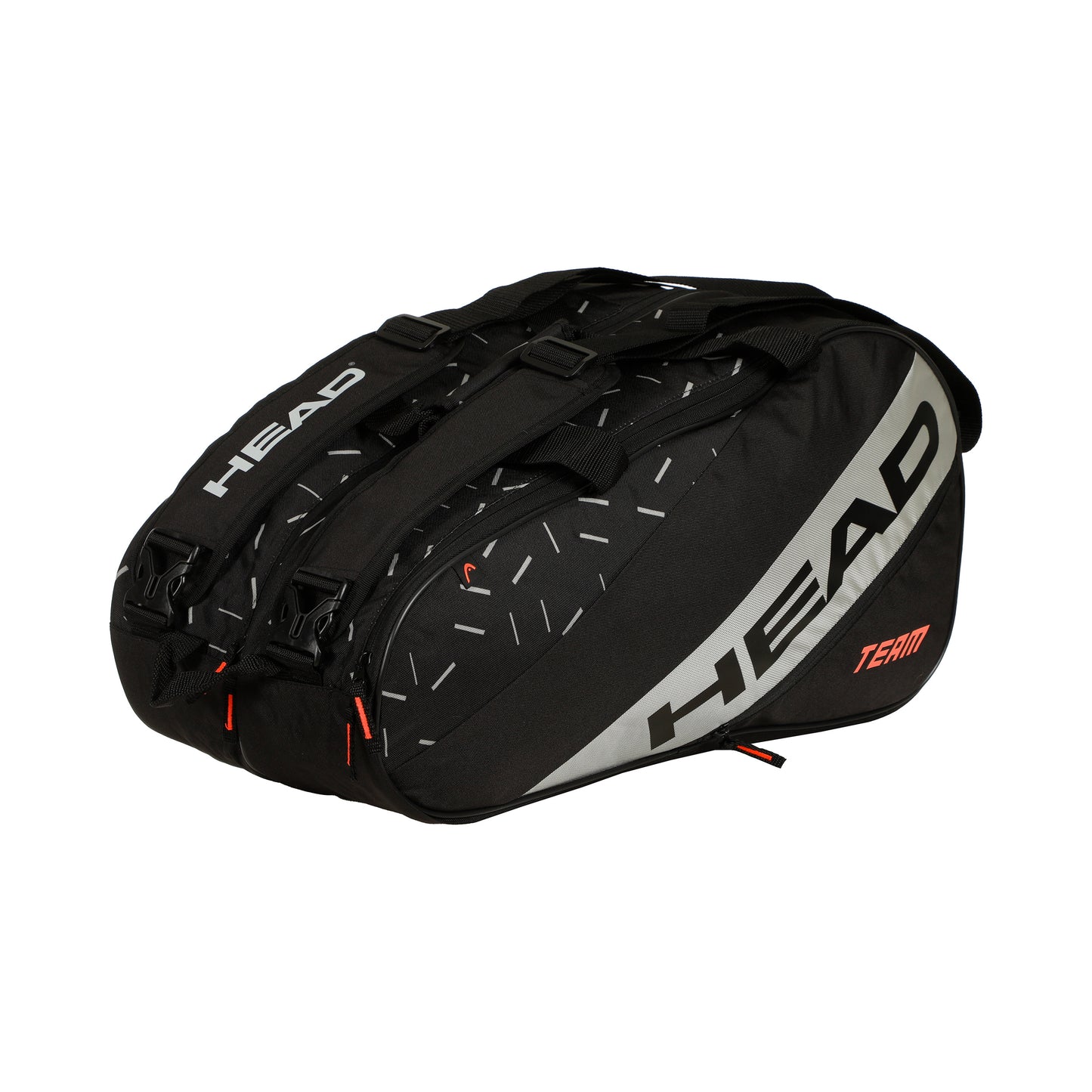 HEAD Team Padel Bag L Padelschlägertasche-Schwarz,Silber