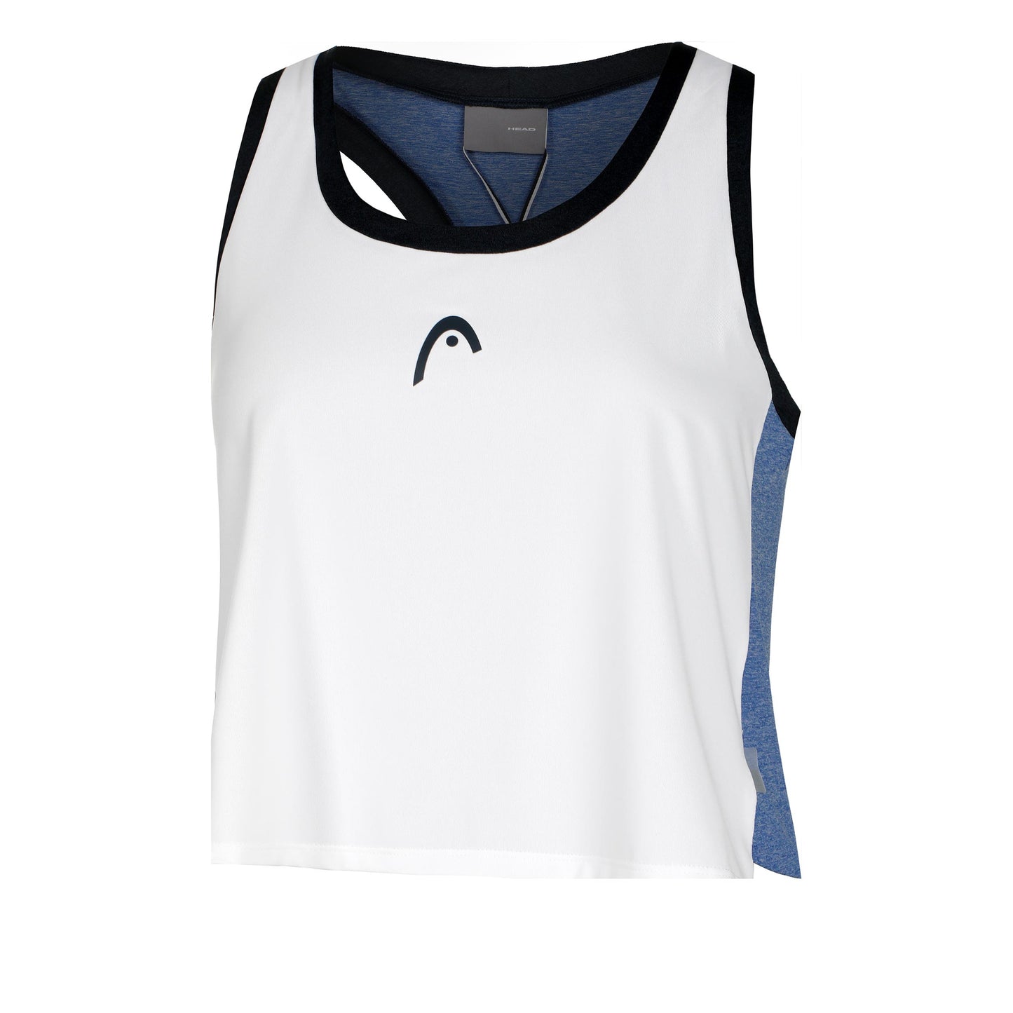 HEAD Play Crop Tank-Top Damen-Weiß,Blaugrau