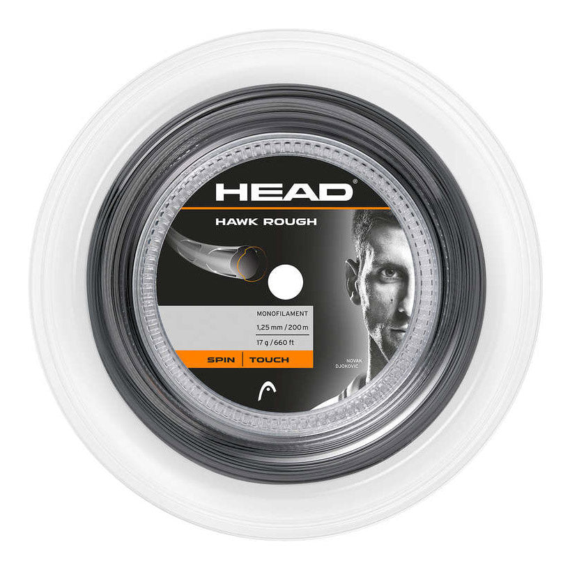 HEAD Hawk Rough Saitenrolle 200m - anthrazit