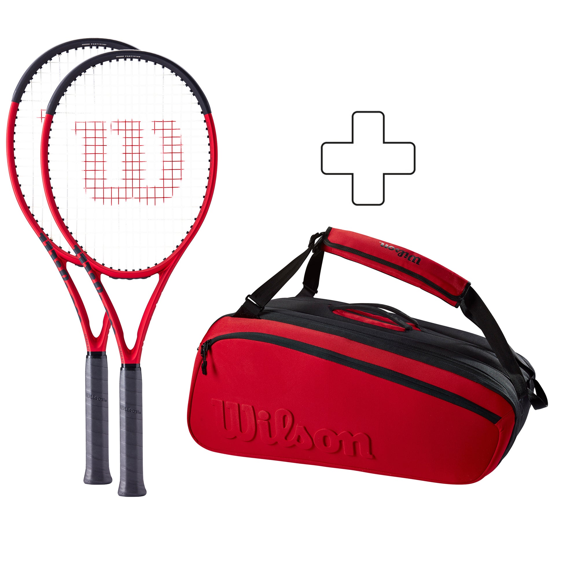 Wilson 100  V2.0 Schlägerpaket 2x plus Schlägertasche