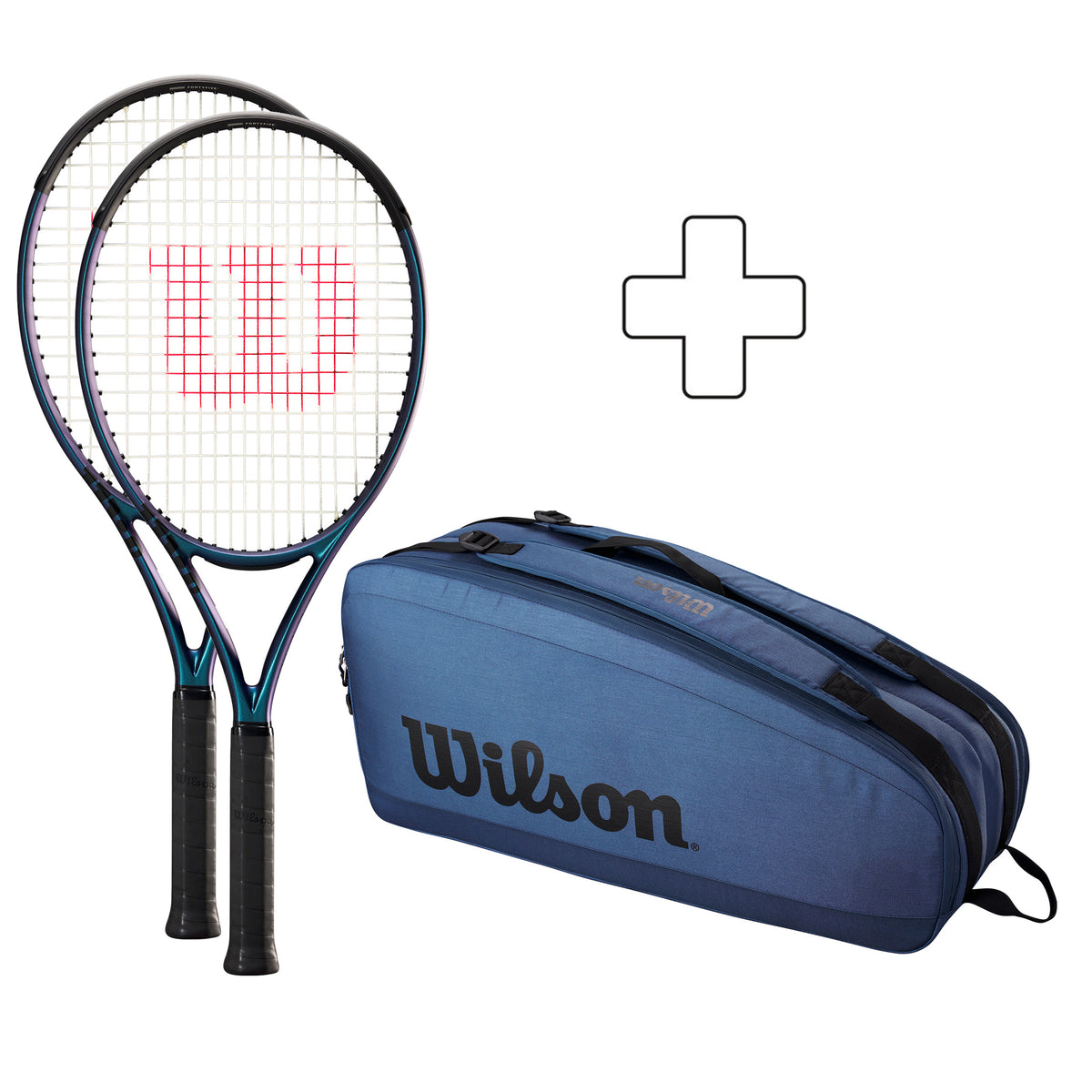 Wilson 2er Pack 108 V4.0 plus Schlägertasche