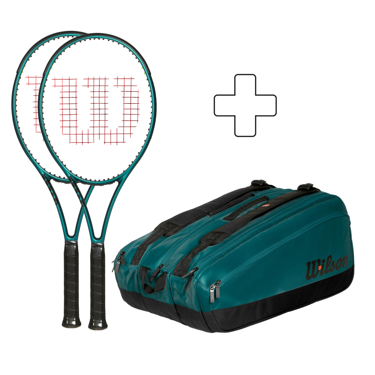 Wilson 2x 100 v9 plus Schlägertasche