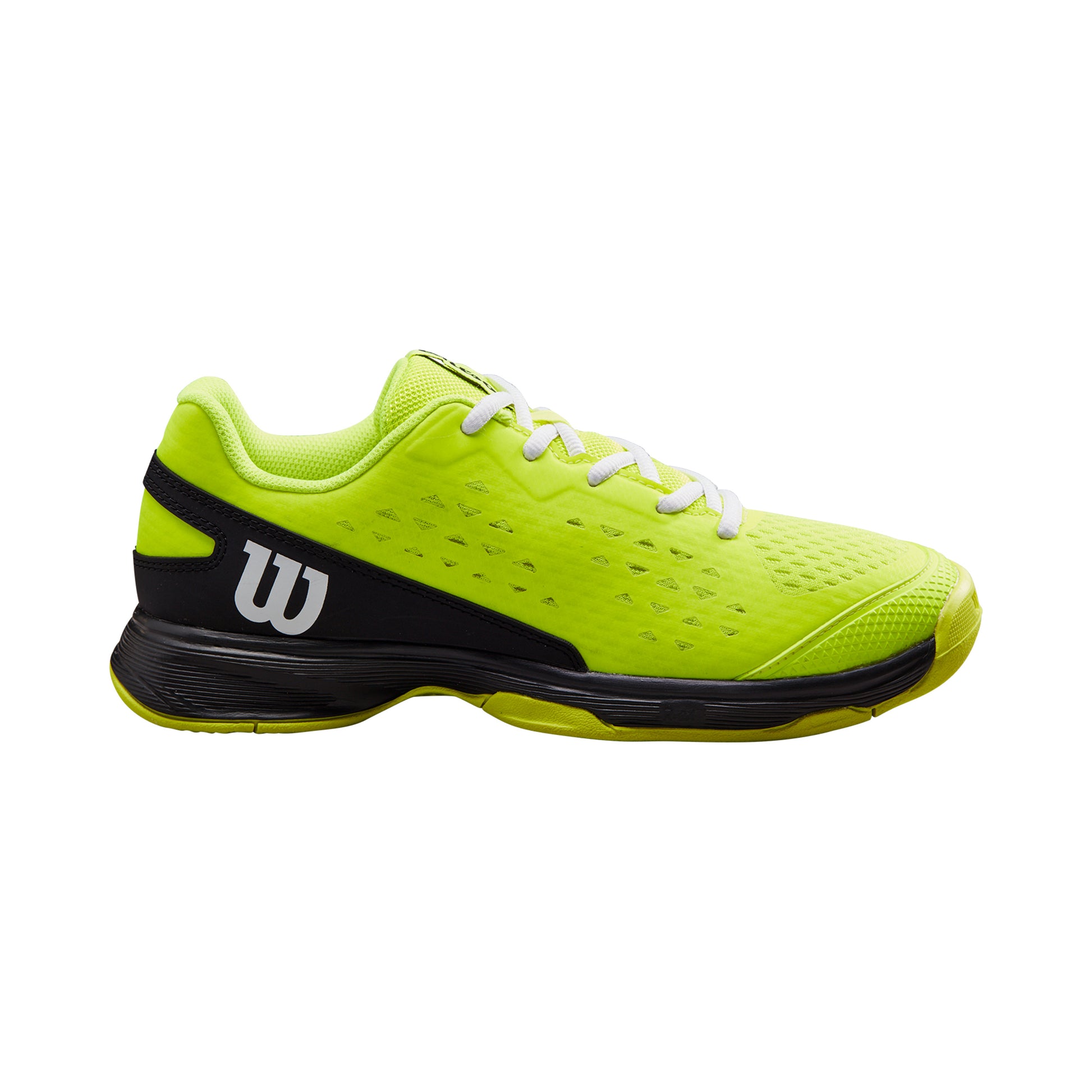 Wilson Rush Pro 4.0 Allcourtschuh Kinder - neongelb, schwarz