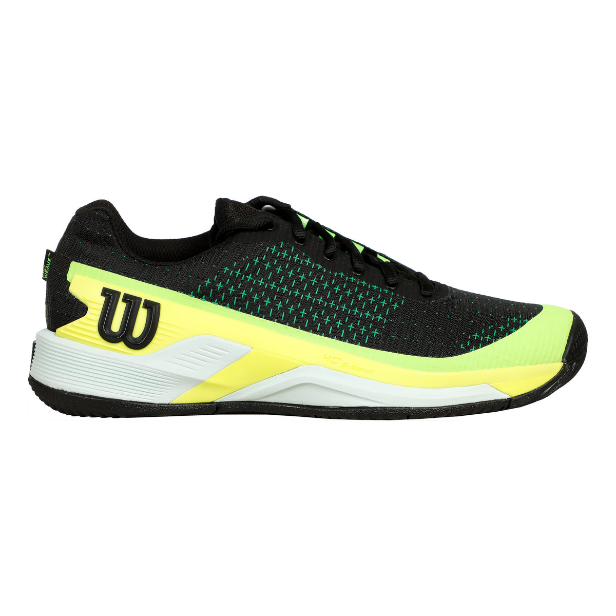 Wilson Rush Pro Extra Duty Allcourtschuh Herren - schwarz, neongelb