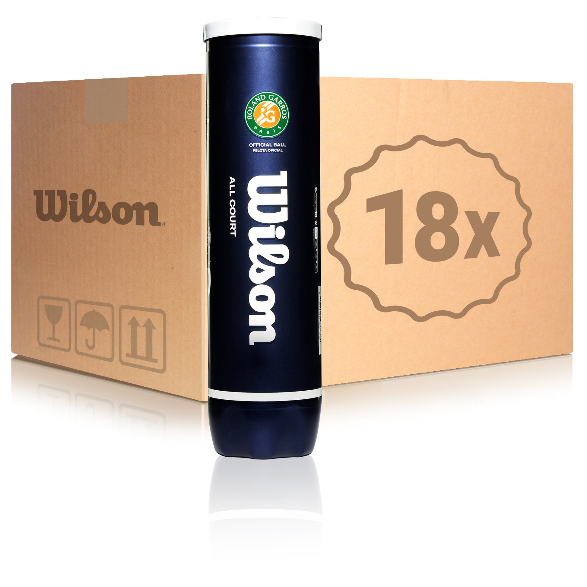 Wilson 18x 4er Dose Roland Garros All Court im Karton