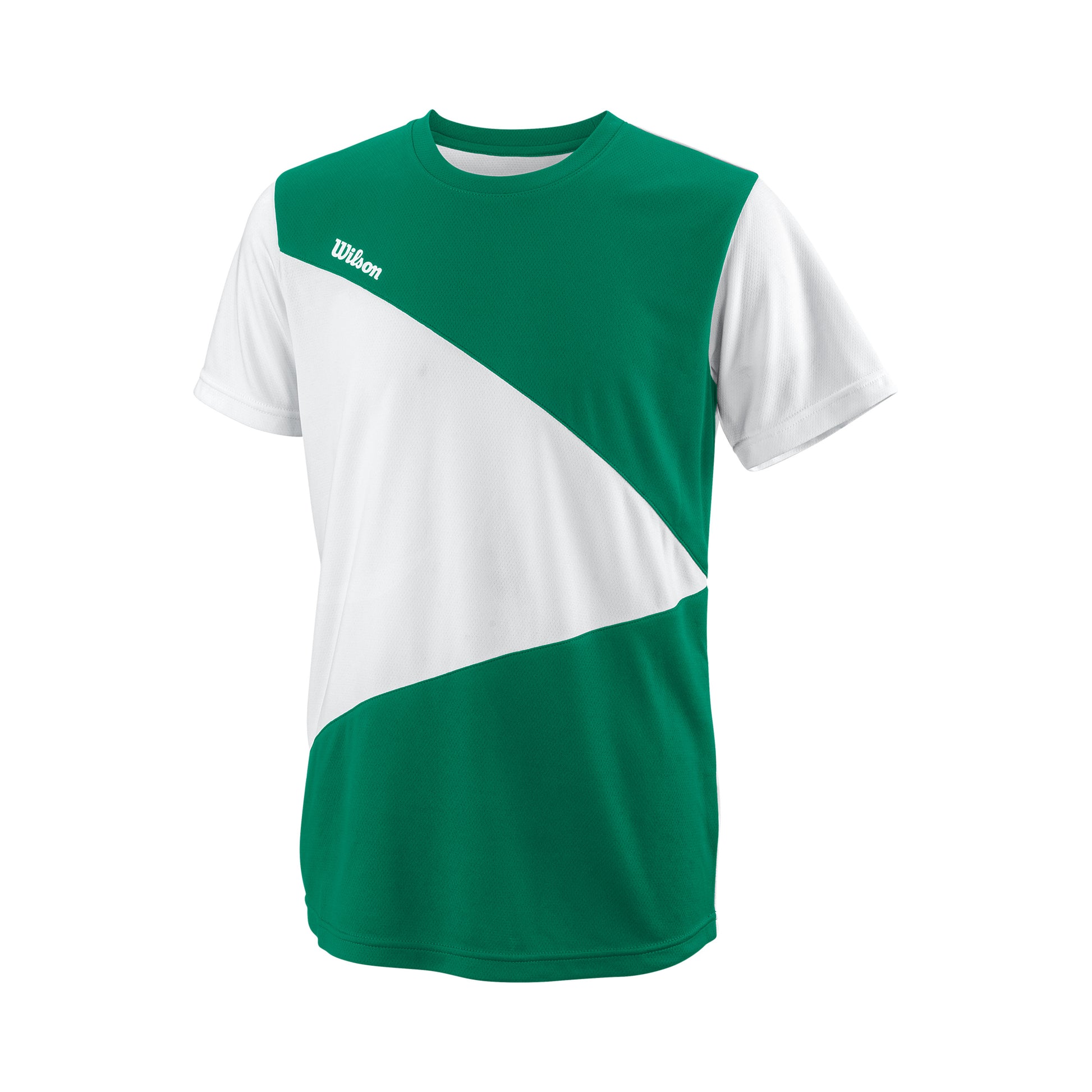 Wilson Team II Triangle Crew T-Shirt Jungen - grün, weiß