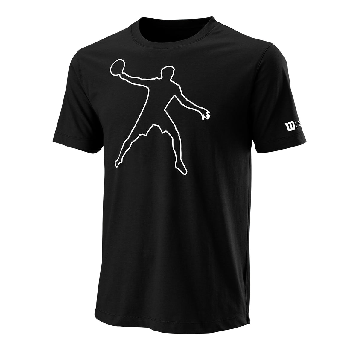 Wilson Bela Tech II T-Shirt Herren-Schwarz,Weiß