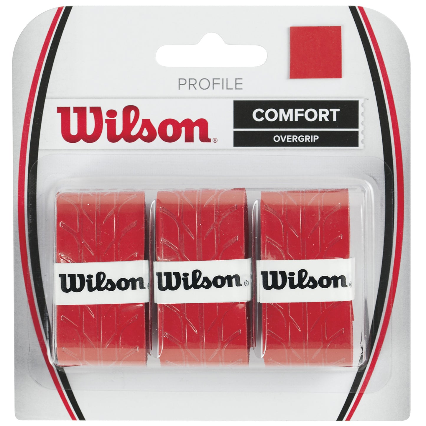Wilson Profile Overgrip 3er Pack-Rot