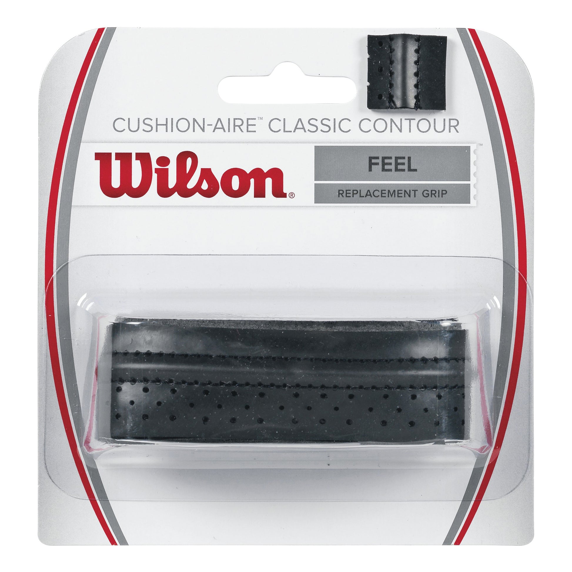 Wilson Tour Cushion-Aire Classic Contour 1er Pack-Schwarz