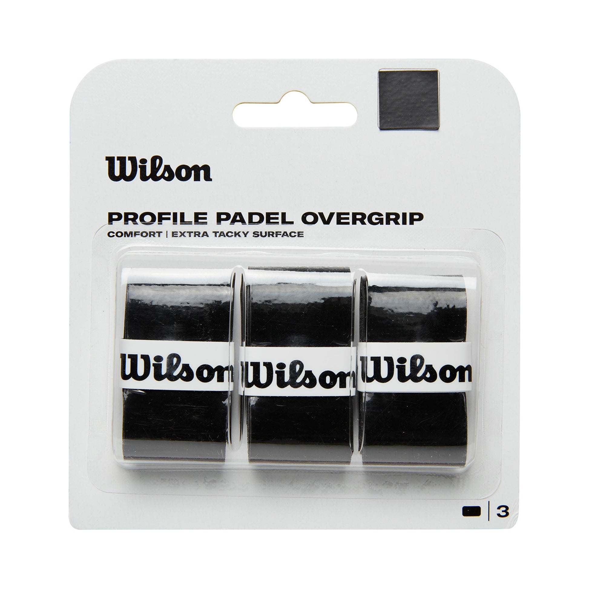 Wilson Profile 3er Pack-Schwarz