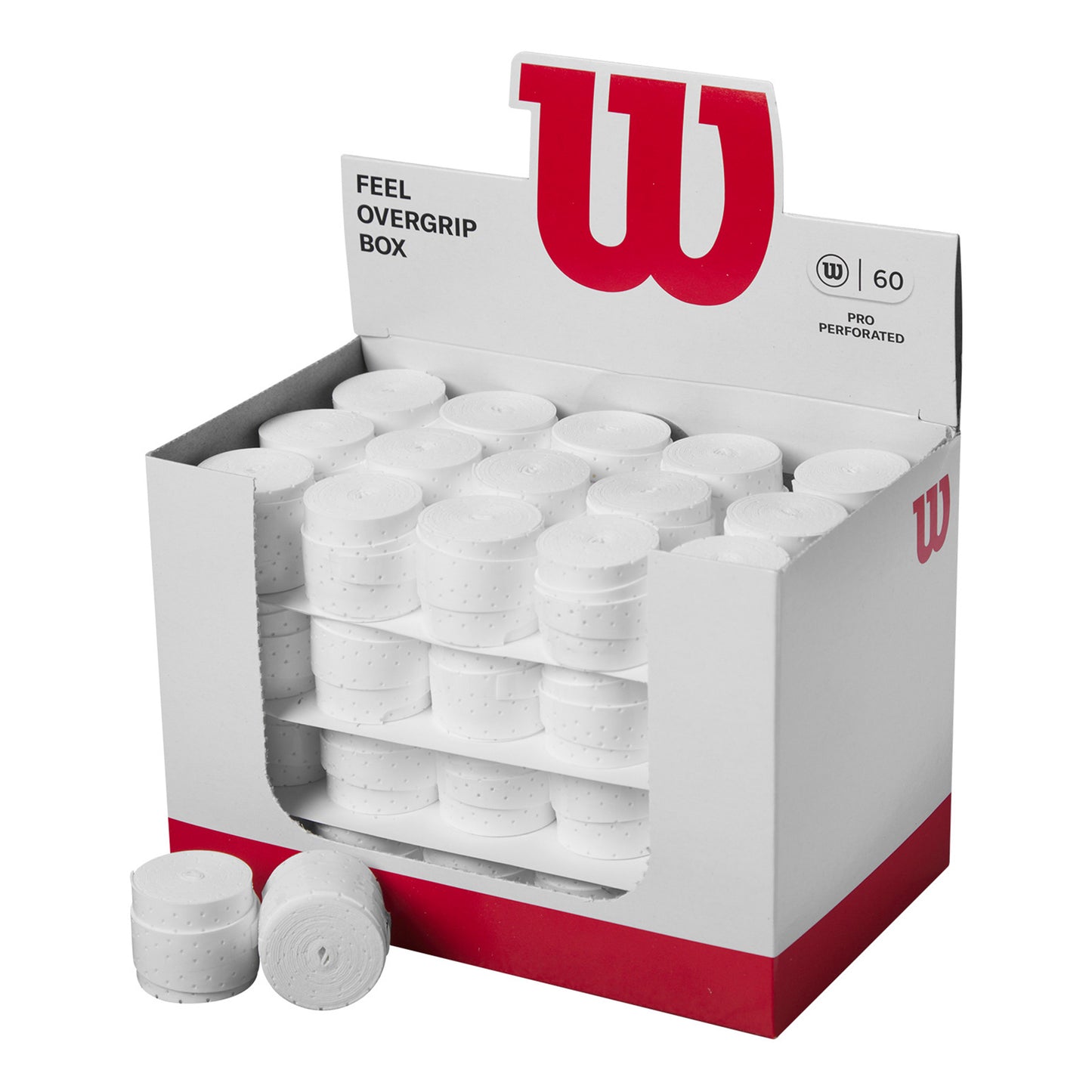 Wilson Pro Overgrip Perforated 60er Pack - weiß