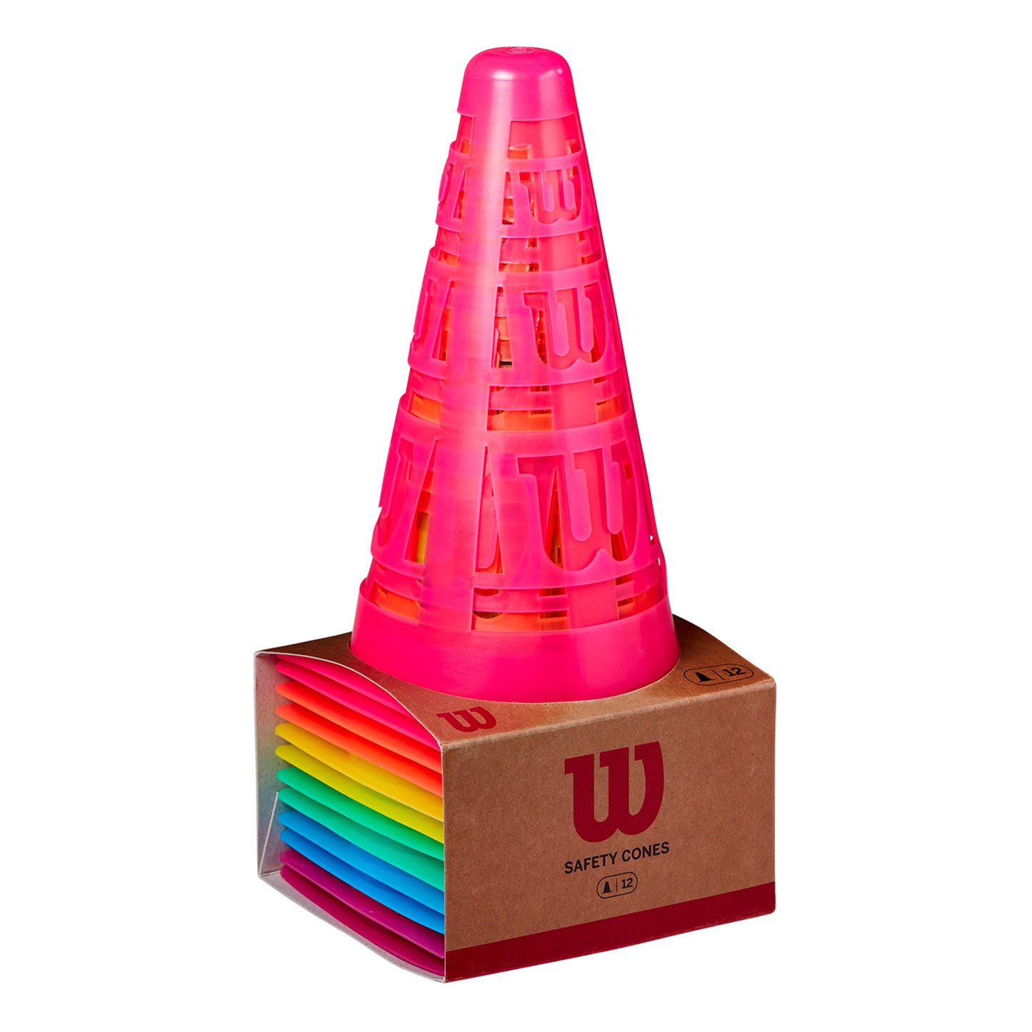 Wilson Safe Cones Markierungskegel 12er Pack-Mehrfarbig
