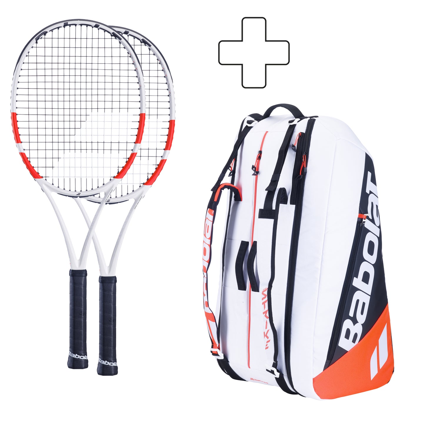 Babolat 2x 100 16x20 plus Schlägertasche