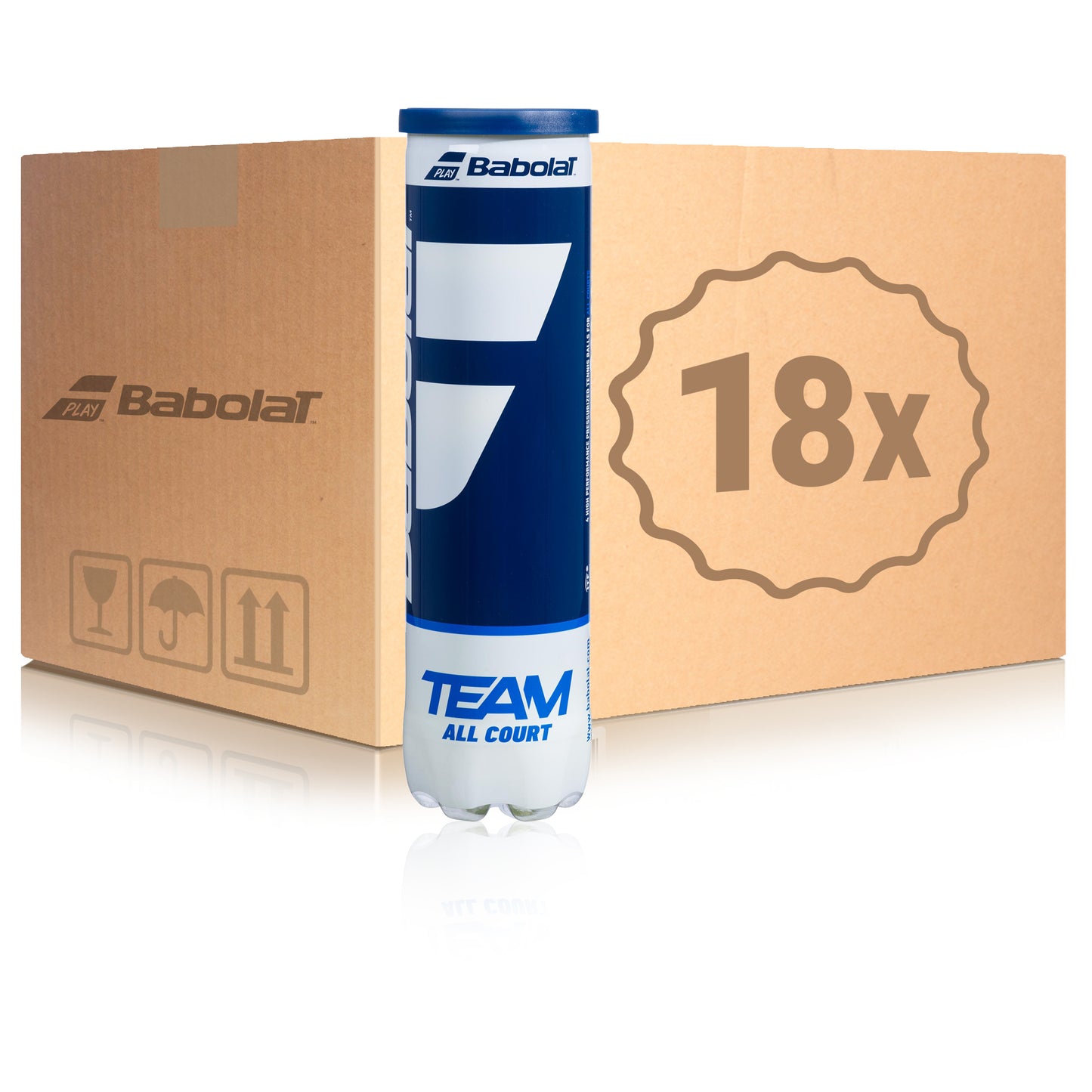 Babolat 18x 4er Dose Team All Court im Karton