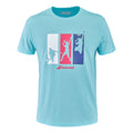 Cotton T-Shirt Herren - hellblau, mehrfarbig