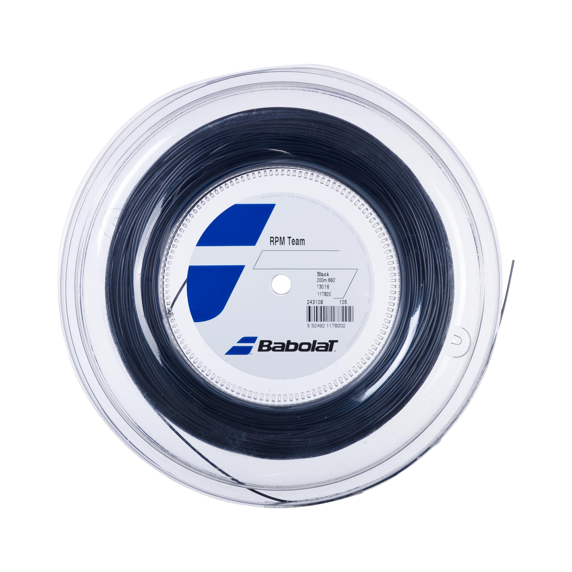 Babolat Team RPM Team Saitenrolle 200m-Schwarz