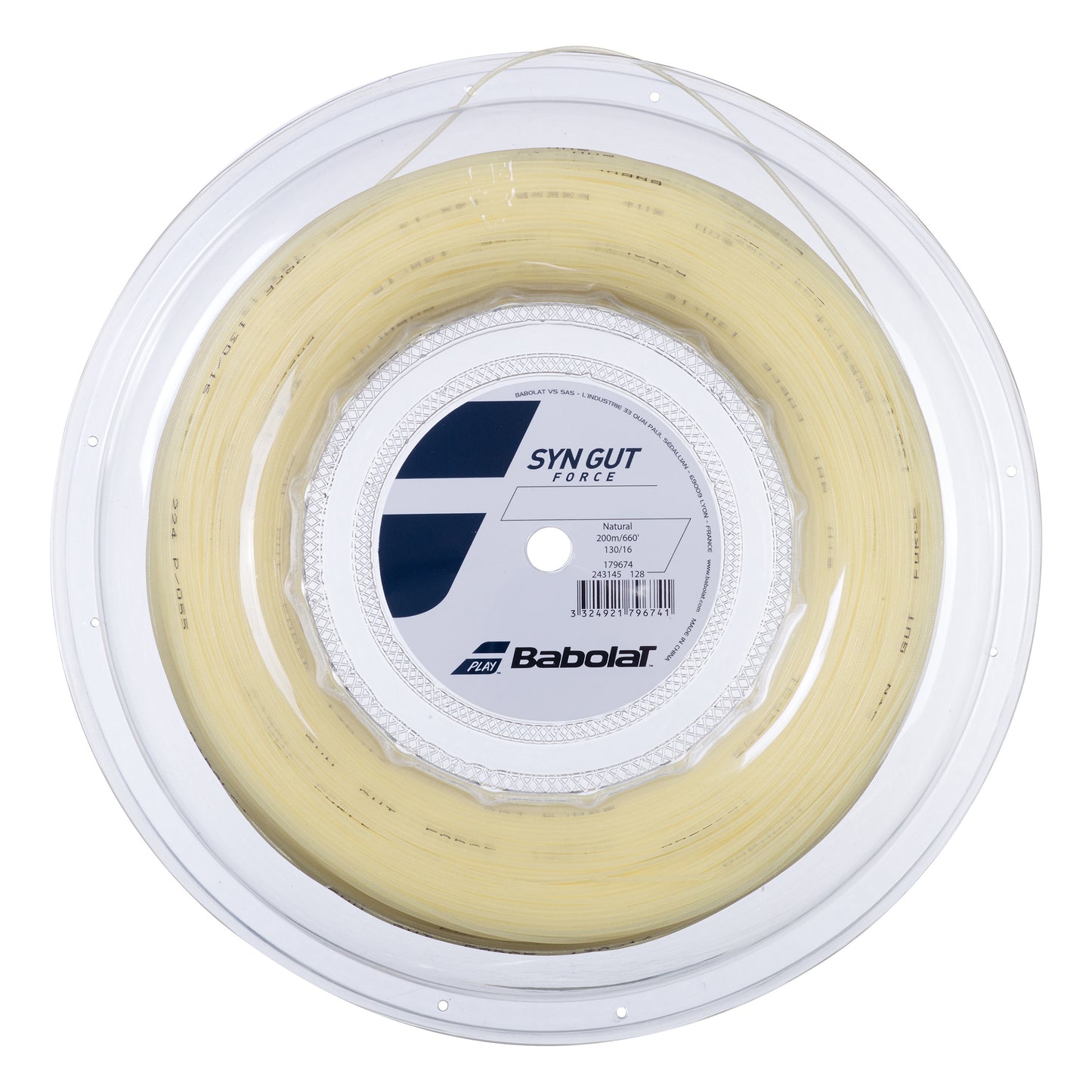 Babolat Synthetic Gut Force Saitenrolle 200m-Nude