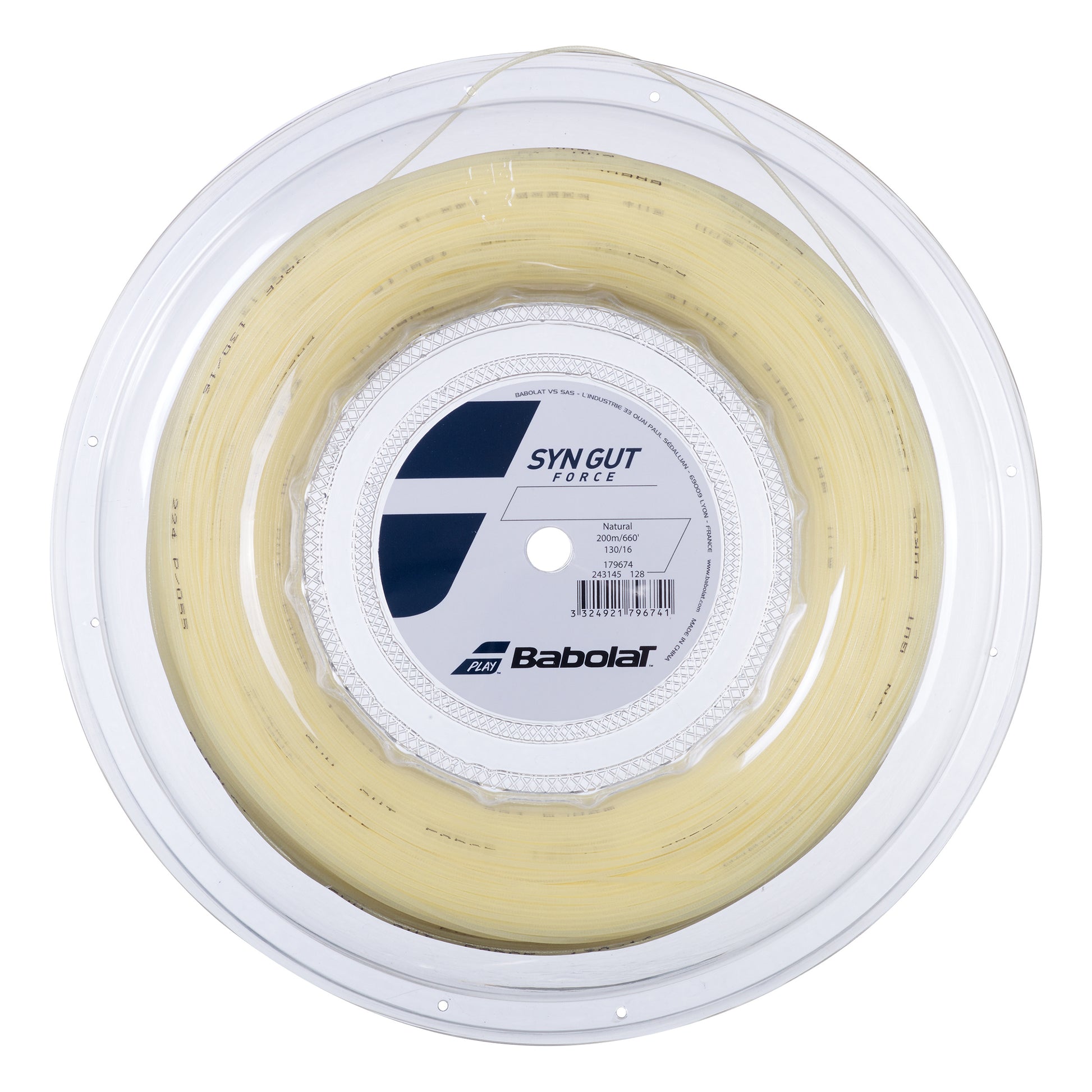 Babolat Synthetic Gut Force Saitenrolle 200m-Nude