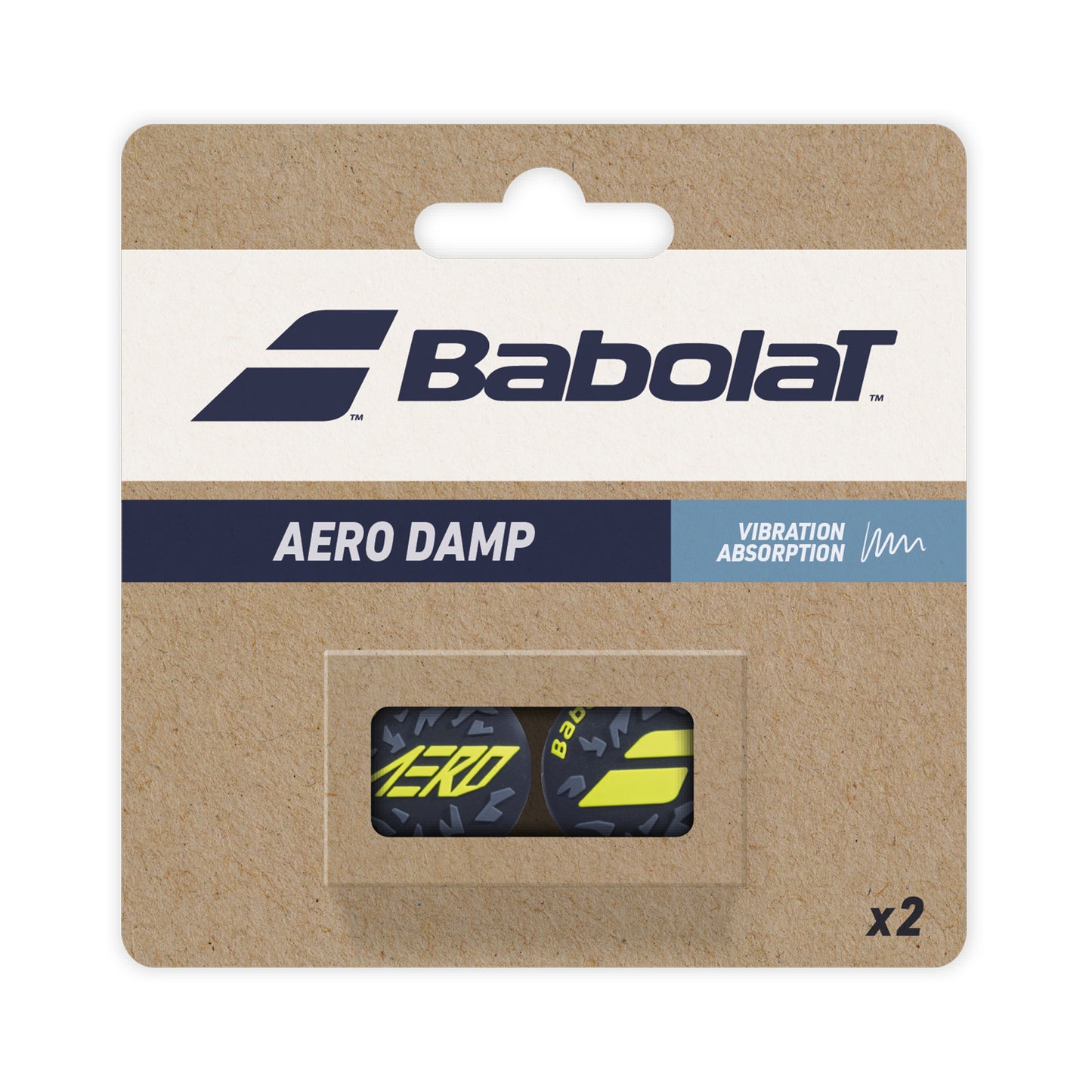 Babolat Aero Damp Dämpfer 2er Pack-Schwarz