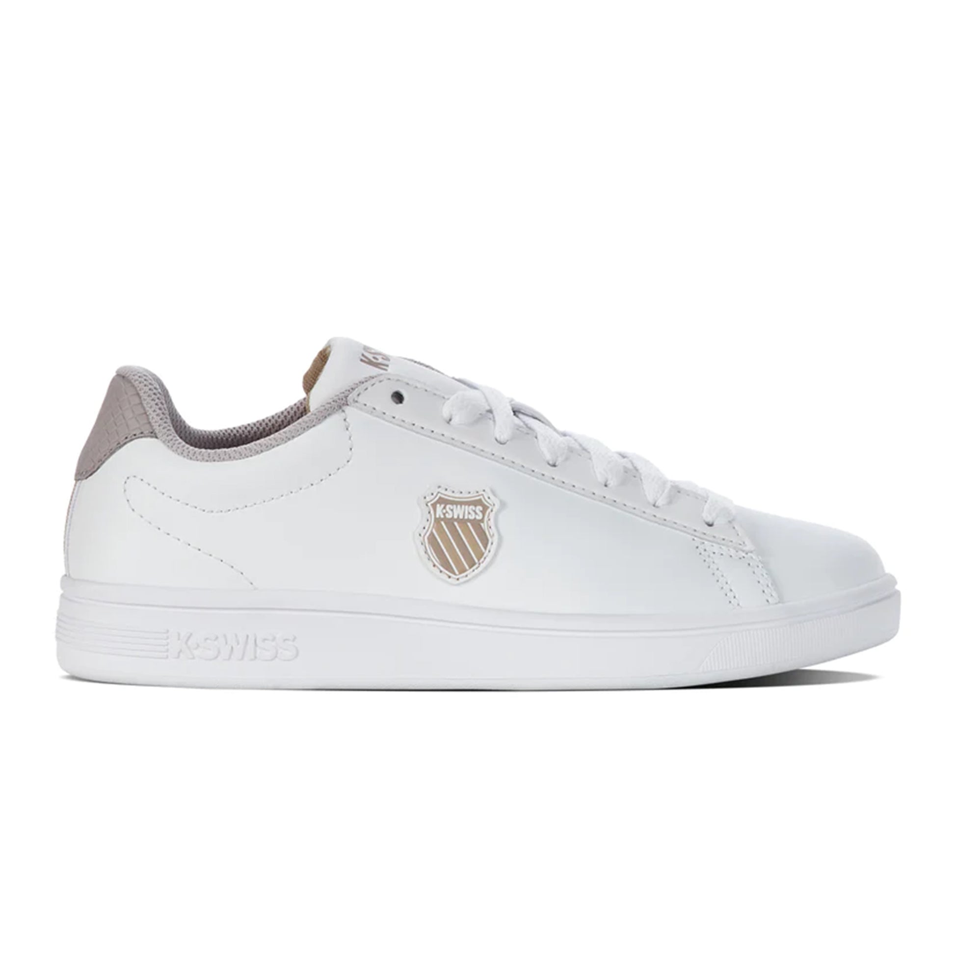 K-Swiss Court Shield Sneaker Damen-Weiß,Beige