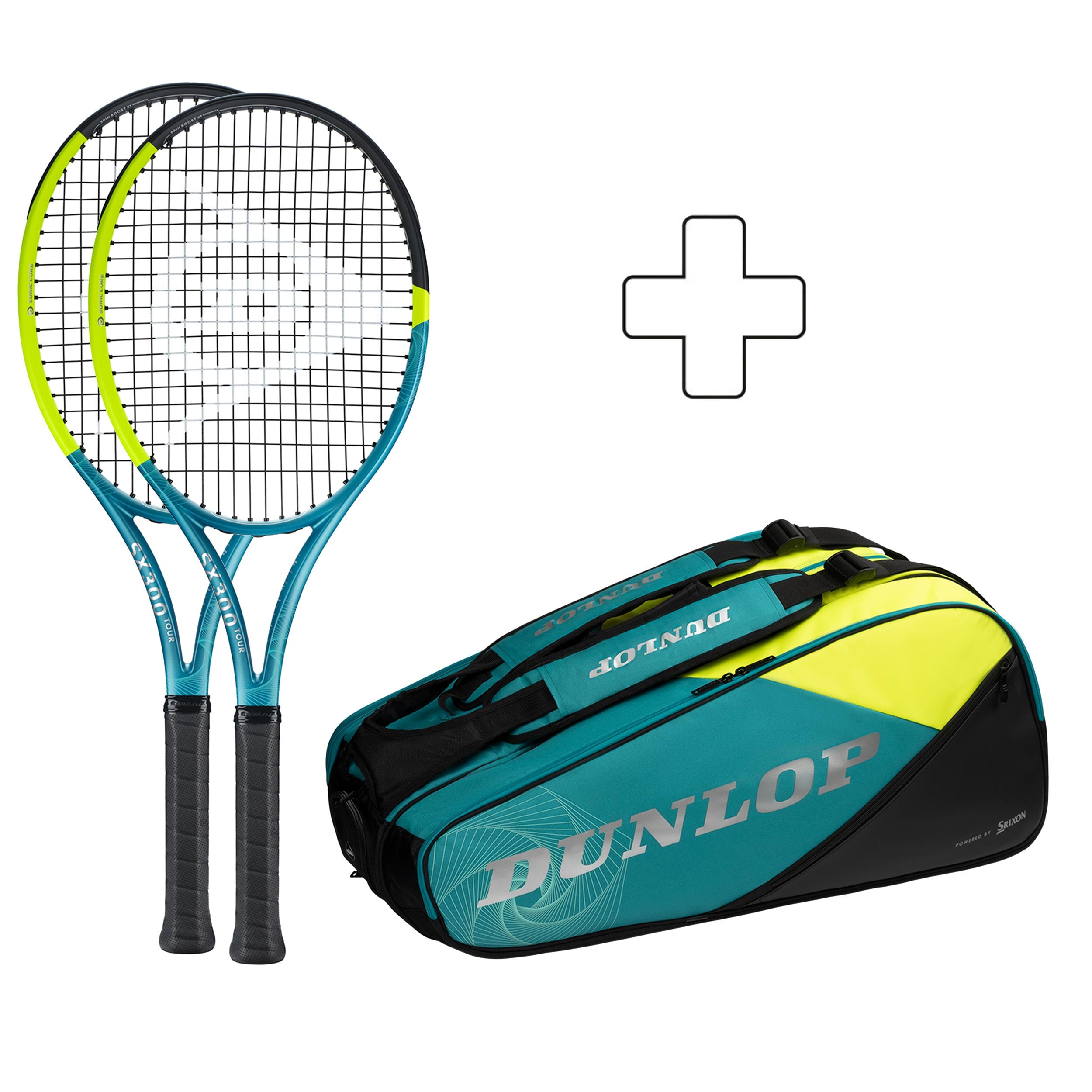 Dunlop 2x SX 300 Tour plus Schlägertasche