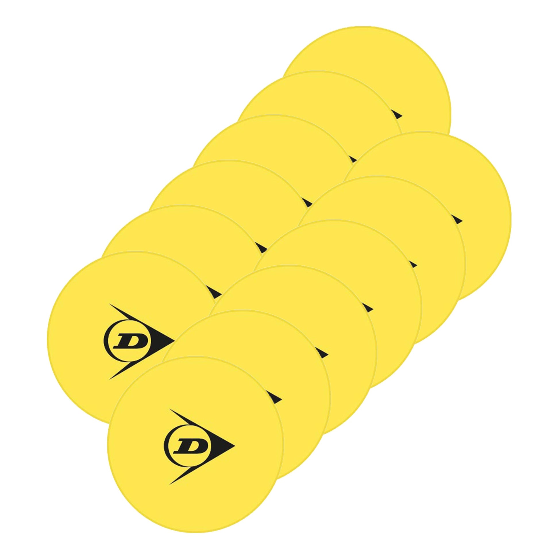 Dunlop Target Zielmarkierung 12er Pack-Gelb