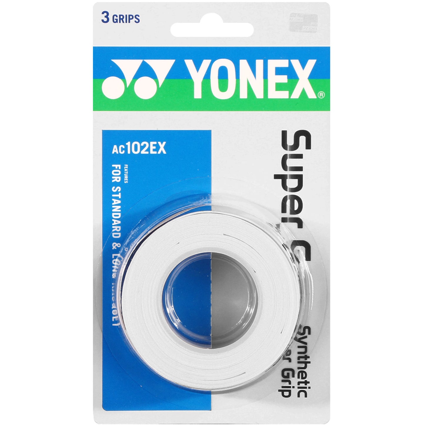 Yonex Super Grap 3er Pack - weiß