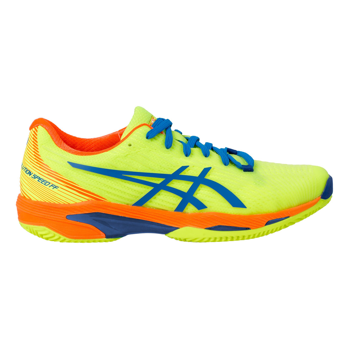 ASICS Solution Speed FF 2 Sandplatzschuh Herren - neongelb, blau