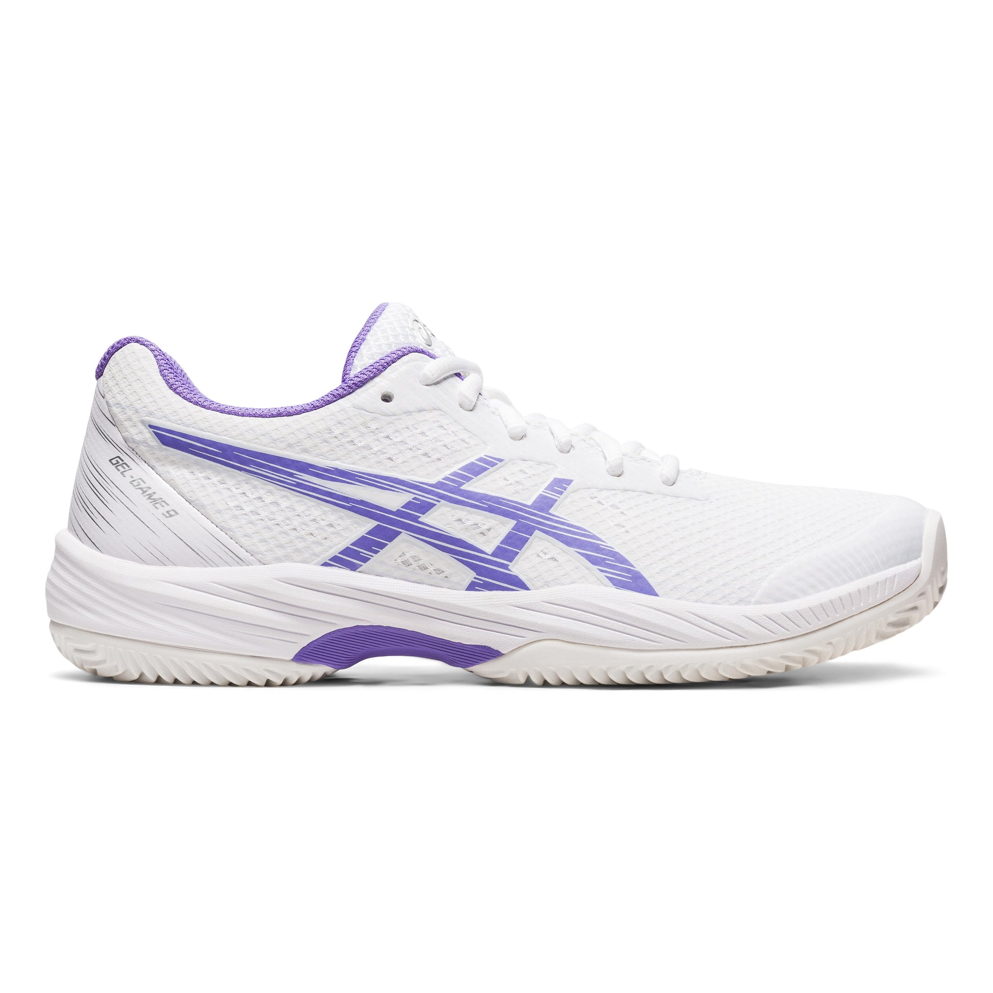 ASICS Gel-Game 9 Sandplatzschuh Damen - weiß, flieder